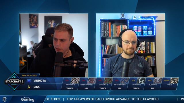 SC2 - Vindicta vs. DisK - Group A - DreamHack SC2 Masters 2021 Winter - NA смотреть онлайн