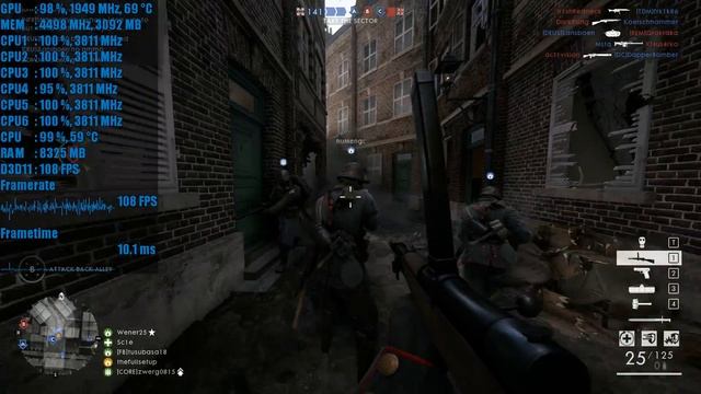 Intel i5 8400 + GTX 1070 - Battlefield 1 Amiens Operations Gameplay - Ultra 1080 Settings смотреть онлайн