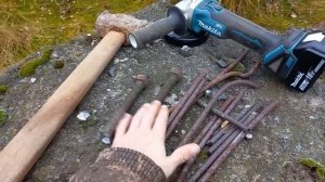 "Режу металл в лесу" - Заготовка Металлолома с Аккумуляторной Болгаркой!