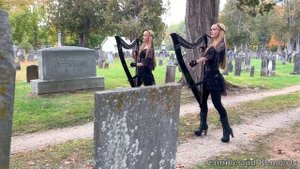 The Hearse Song (The Worms Crawl In) - Harp Twins - Electric Harp