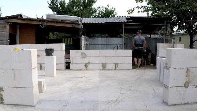 🔰 ТРУДНОСТИ строительства в СНТ , итоги дня 4 ряд стены дома 🔰