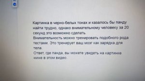 Найдите за 20 секунд задумчивую панду на картинке. Ответ - в конце видео