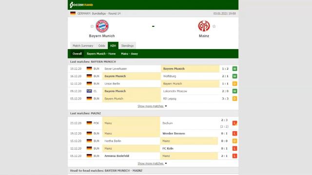 BAYERN MUNICH VS MAINZ PREDICTION & BETTING TIPS - 03/01/2021 смотреть онлайн