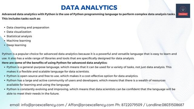 Python Advance Online Training | Advanced Python Training from Experienced Trainer | Proexcellency