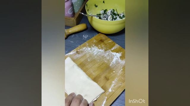 жареные пирожки с творогом и зеленью #пирожки#жареныепирожки#дрожжевое тесто