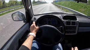 2002 Mitsubishi Pajero Pinin [1.8 I 16V 114 HP] | POV Test Drive #1188 Joe Black