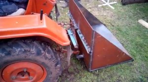 Самосвальный задний ковш(коробушка) на минитрактор