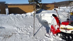 Обзор снегоротора WADO. Расчистка снега после метели на Сахалине.