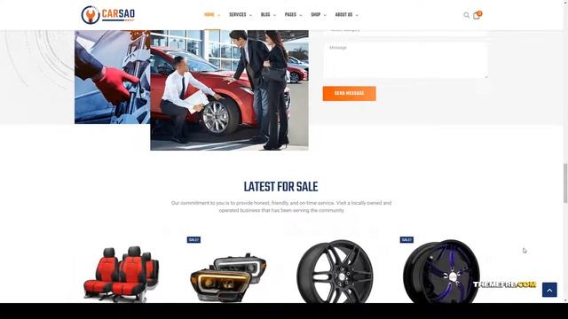 Carsao - Responsive Car Service WordPress Theme car mechanic auto service Build Website смотреть онлайн