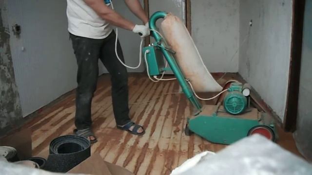 Шлифовка пола (снятие краски) смотреть онлайн