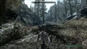 White Werewolf in Skyrim!