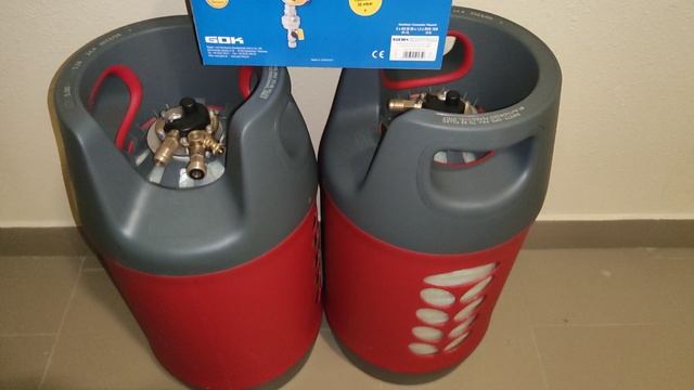 Кемпер газовый баллон с мультиклапаном, заправка газом пропан бутан через борт   www.autodom-shop.tu