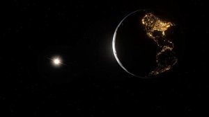 Как день сменяется ночью на планете земля.