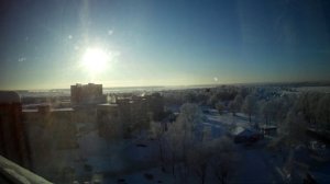 Таймлапс 4 января 2023 года (зимний день)