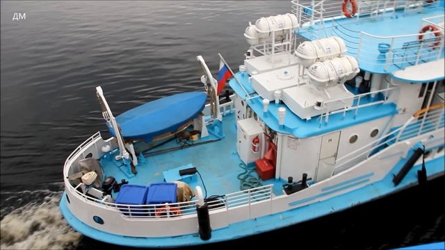 ОМ 383 отправляется от борта Юрия Андропова на Валааме 3 09 2019г смотреть онлайн