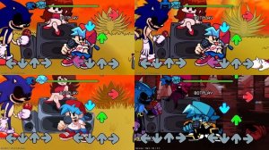 SONIC.EXE: Original VS Redrawn VS HD VS Minus | FNF Mods