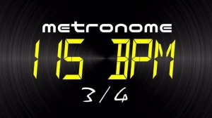 metronome 115 BPM 3/4