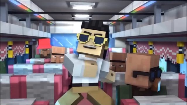 "Minecraft Style" - A Parody of PSY's Gangnam Style 1 hour (With animation) смотреть онлайн