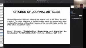 Citation techniques-1: Modern Language Association (MLA) -  Dr. Tarık Ziyad GÜLCÜ