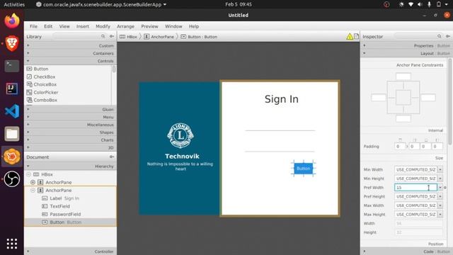 Login Form using JavaFX scene builder смотреть онлайн