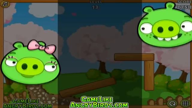 Bad Pig Perfect Couple All Levels-Angry Birds Games смотреть онлайн