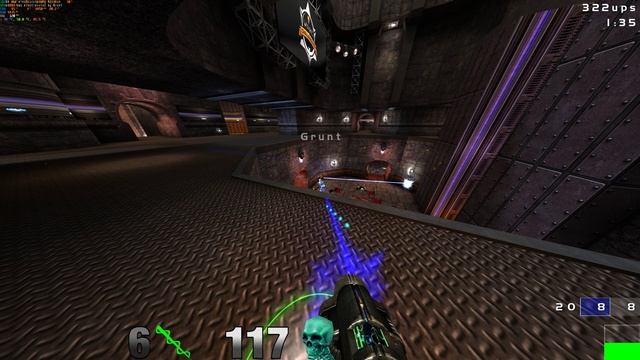 Quake 3 arena 4k, mod RUNO, прохождение nightmare, map8, dm6