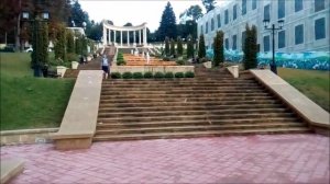 ул  Шаляпина и Каскадная лестница в Кисловодске