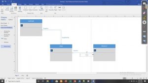 How to draw ERD in Microsoft Visio Case (Study I)