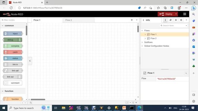 How to connect MSSQL In Node red