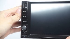 Автомагнитола 2 DIN 7166 с выносным микрофоном