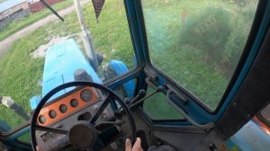 Первый раз за рулём трактора. Преодолеваем канавы с прицепом. Белорус/МТЗ/СССР/4К