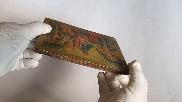 Antique Orthodox Icon Descent into Hell Икона Сошествие в Ад смотреть онлайн