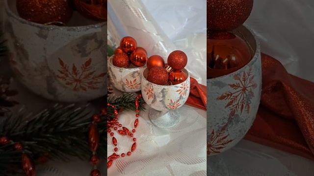 New Year's decoupage. Holiday decorations idea #handmade #homedecor #decoupage