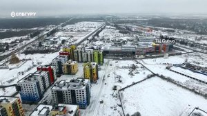 ЖК «IQ Гатчина» — аэросъемка СПБГуру. Февраль 2017.