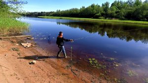 Кингисеппский р-он. р.Россонь. Рыбалка на фидер.Май 2018г.