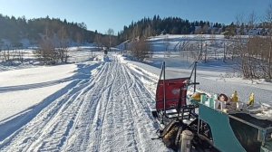 выгул снегоходов самоделок