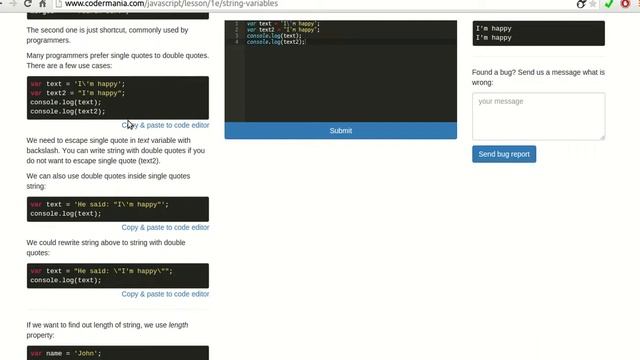 JavaScript string variables – смотреть онлайн видео от Инвестиции в ... image.