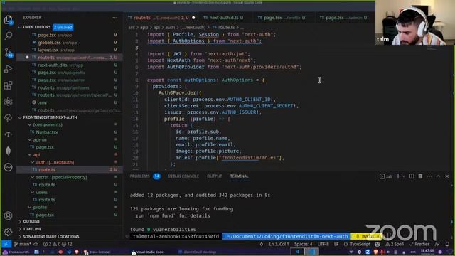 Next Auth Live Coding смотреть онлайн