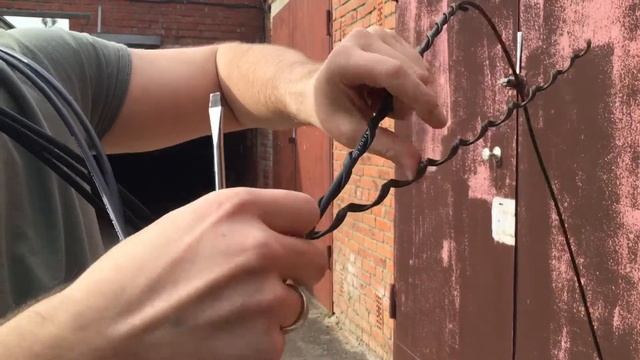 Монтаж зажима Натяжной спиральный зажим НСО кабель оцпс ЮЖКАБЕЛЬ