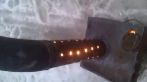 Печь на отработке.