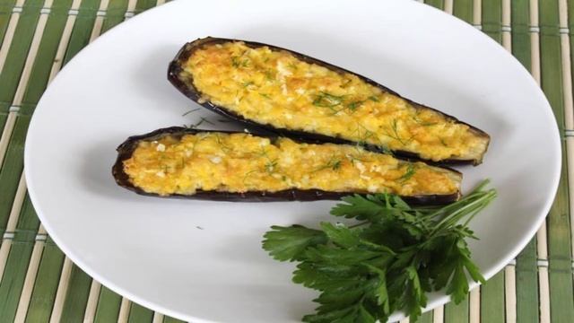 КАК ПРИГОТОВИТЬ БАКЛАЖАНЫ С СЫРОМ В ДУХОВКЕ? Вкусные фаршированные баклажаны с сыром и чесноком