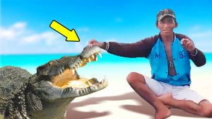 Мужчина спас крокодила. Дружба человека и крокодила. #историиоживотных