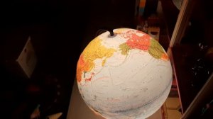 Большой рельефный глобус с подсветкой! 420 мм