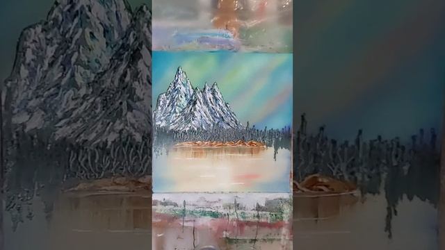 Лёгкий горный пейзажик в моём неспешном исполнении...))) #рекомендации