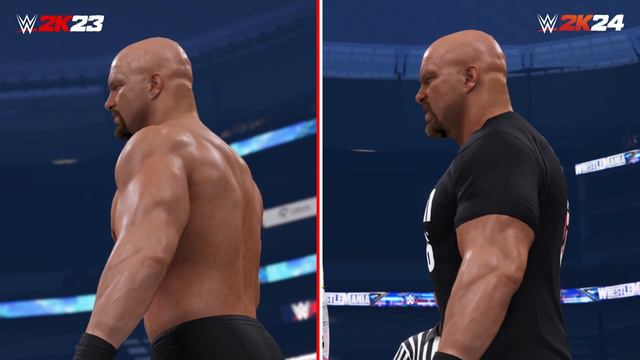 WWE 2K24 Graphic Comparison  WWE 2K23 vs WWE 2K24