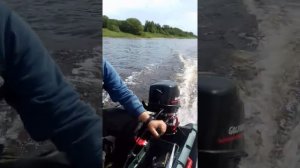 Первый короткий выезд на моторе Гольфстрим 6.