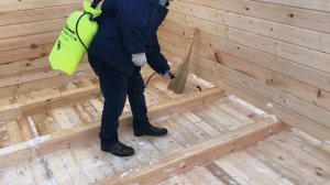 Возведение 2 х этажного деревянного дома из профилированного бруса