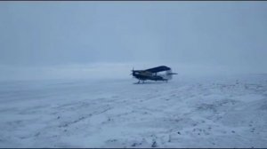 Ан-2, посадка на северном аэродроме с сильным боковым ветром