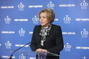 Пресс-подход Председателя СФ Валентины Матвиенко по итогам выборов Президента Российской Федерации