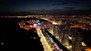 Ночной Челябинск с высоты